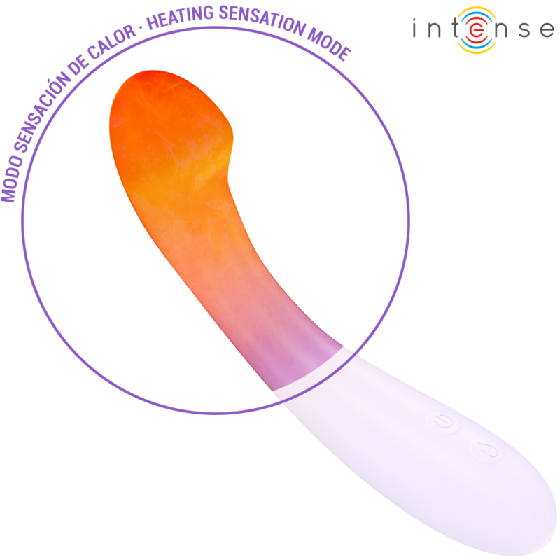 BECKY vibrator 19 cm med värmefunktion och 7 vibrationslägen i lila