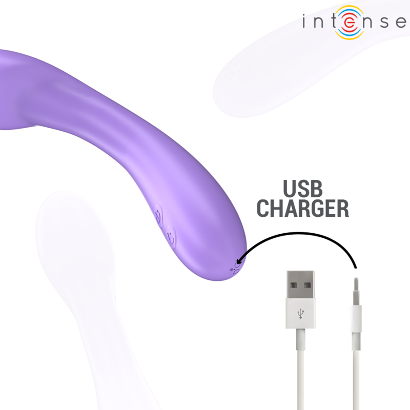 BECKY vibrator 19 cm med värmefunktion och 7 vibrationslägen i lila