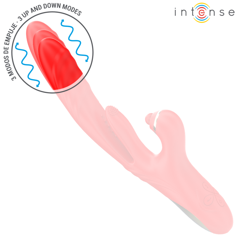 INTENSE ROSALIA multifunktionell vibrator 3 i 1 röd