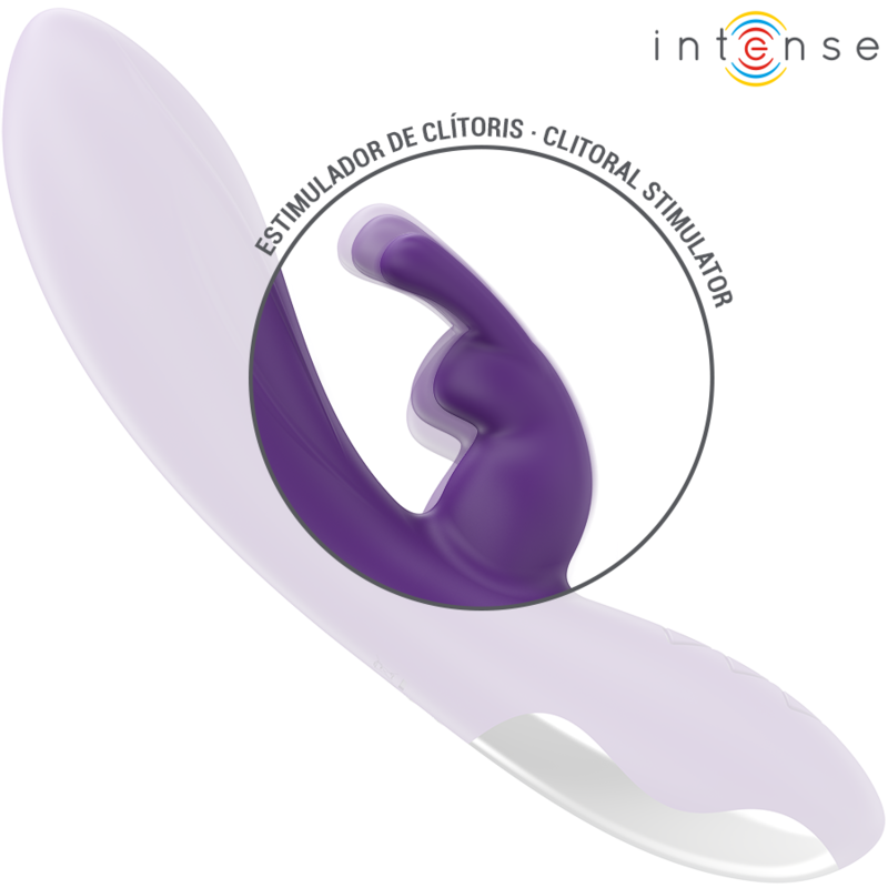 Lila kaninvibrator RANDALL från INTENSE med 10 vibrationslägen