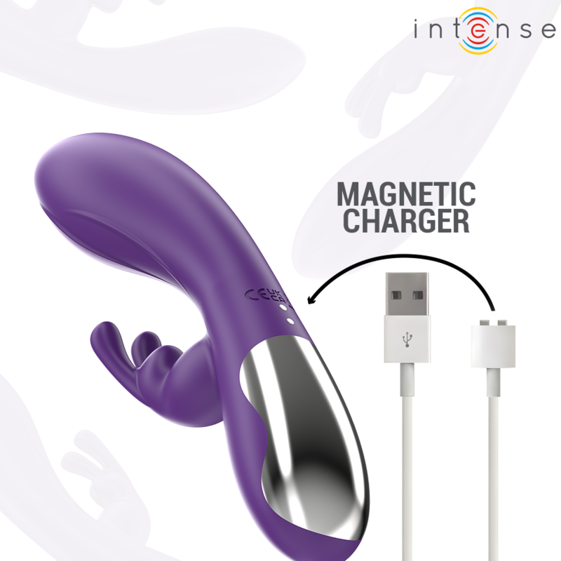 Lila kaninvibrator RANDALL från INTENSE med 10 vibrationslägen