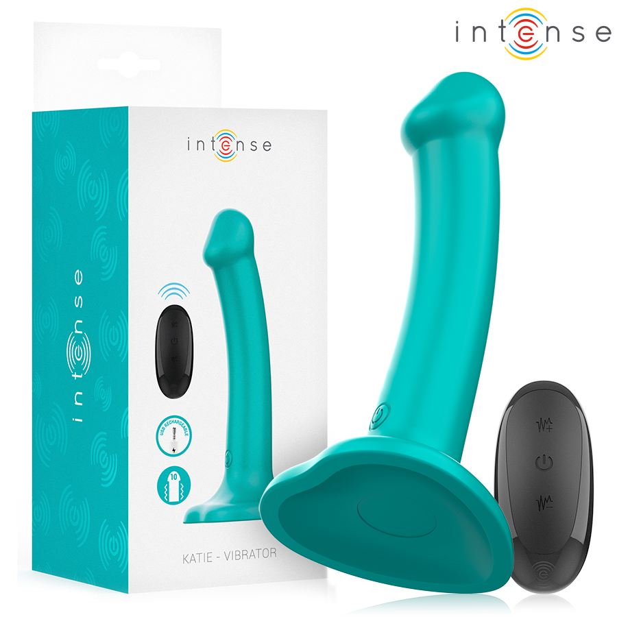 KATIE vibrator med succionkoppsgrepp och fjärrkontroll