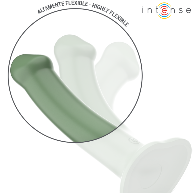 INTENSE - BECCA VIBRATOR MED SUCTION CUP 10 VIBRATIONER GRÖN FJÄRRKONTROLL