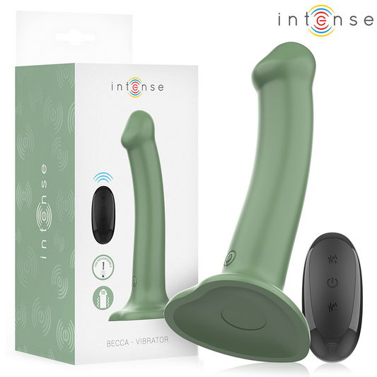 Grön BECCA vibrator med succionkoppsgrepp och fjärrkontroll