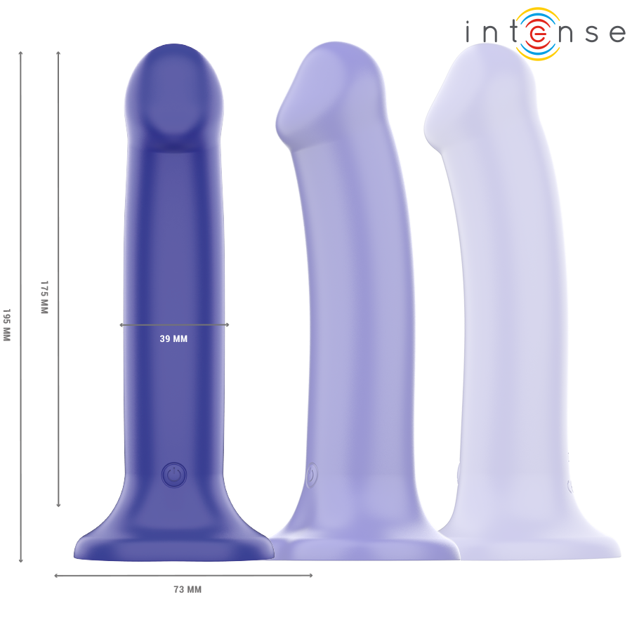 INTENSE VICTORIA vibrator mörkblå med sugkopp och fjärrkontroll