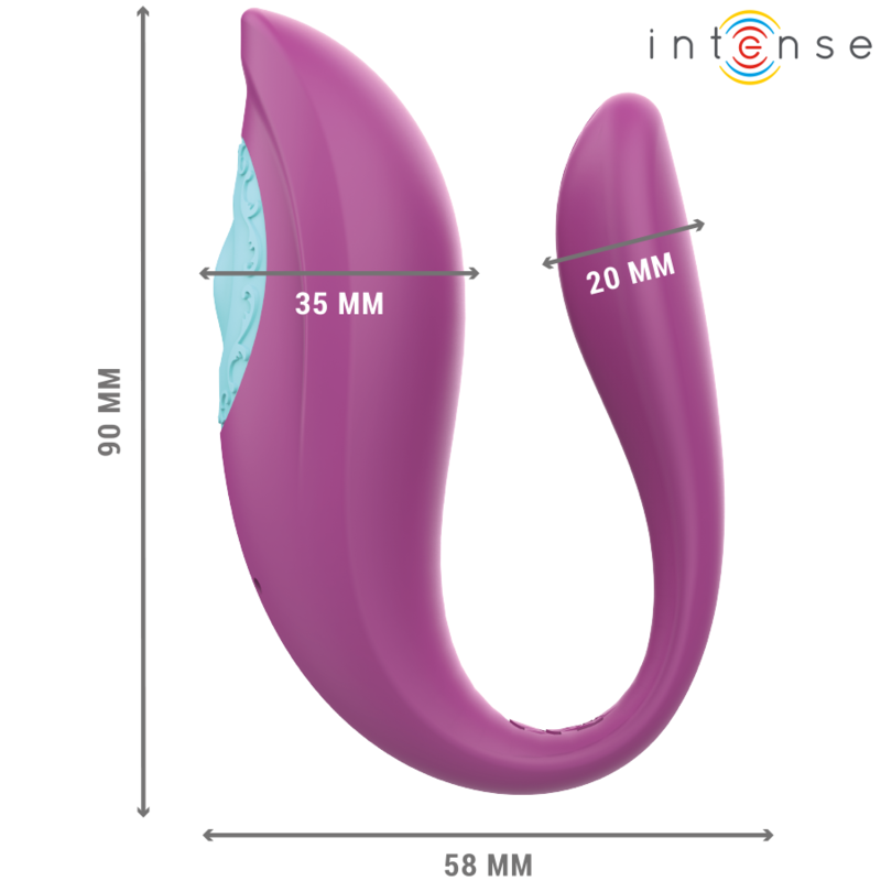 INTENSE ANNIE U-formad vibrator och stimulator lila