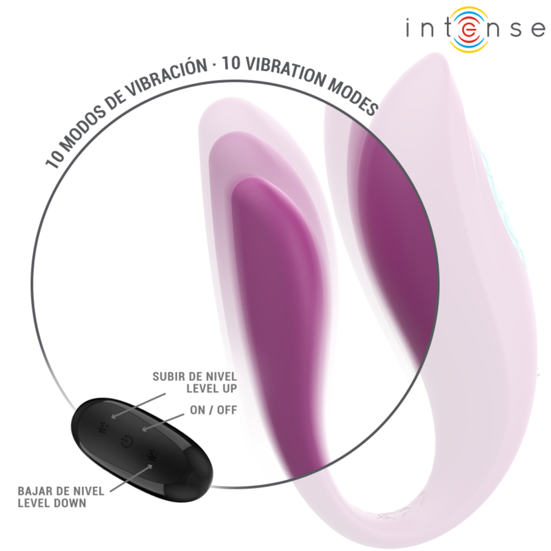 INTENSE ANNIE U-formad vibrator och stimulator lila
