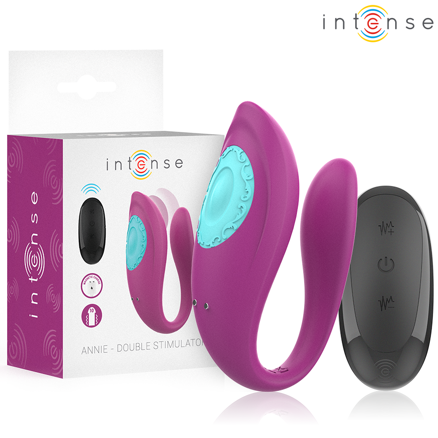 INTENSE ANNIE U-formad vibrator och stimulator lila