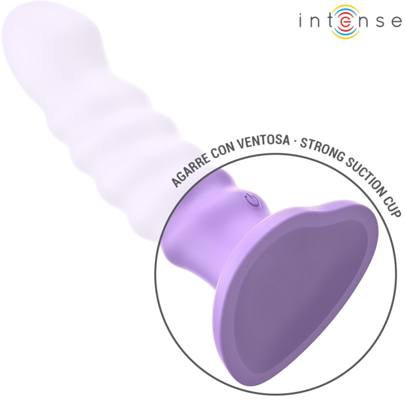 INTENSE - BRENDA VIBRATOR STORLEK M SPIRALDESIGN 10 VIBRATIONER LILA FJÄRRKONTROLL