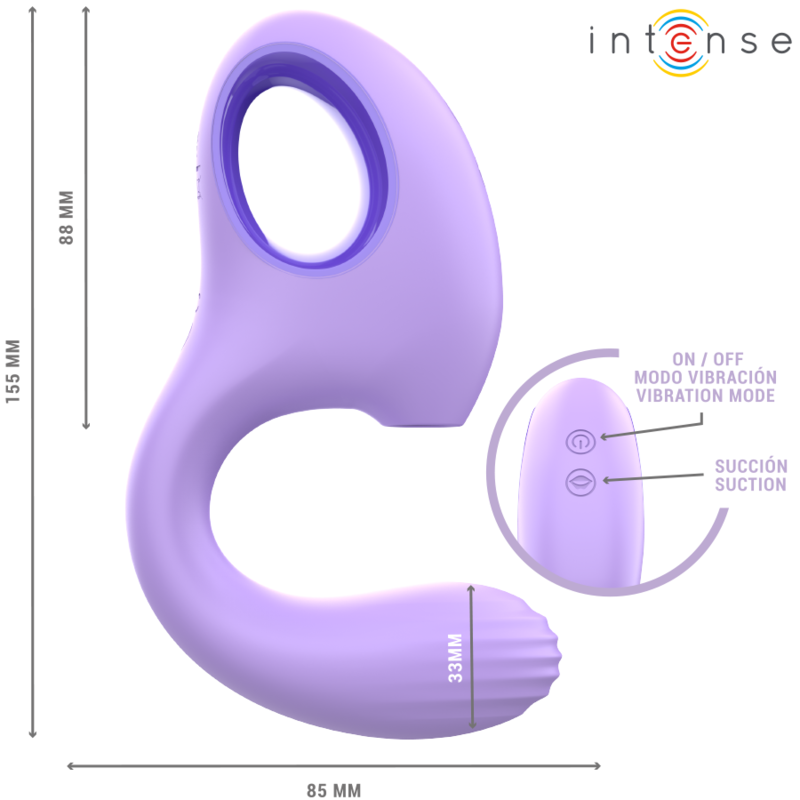 INTENSE BAXTER vibrator och stimulator i violett