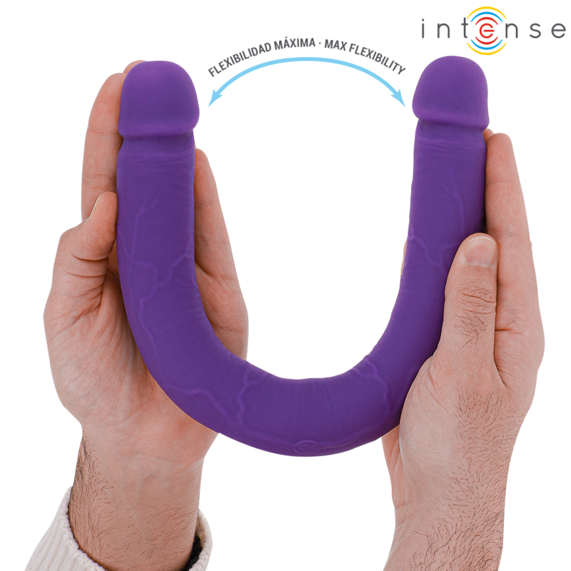 INTENSE - GUNTER DILDO DOUBLE VIBRATOR 40 CM LILA FJÄRRKONTROLL