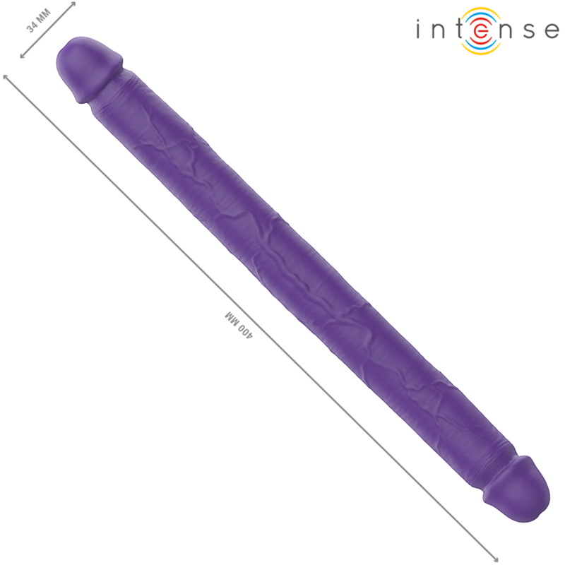 INTENSE - GUNTER DILDO DOUBLE VIBRATOR 40 CM LILA FJÄRRKONTROLL