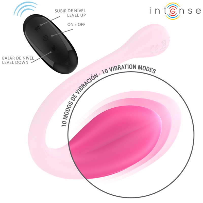 INTENSE JANICE U VIBRATOR i rosa med fjärrkontroll