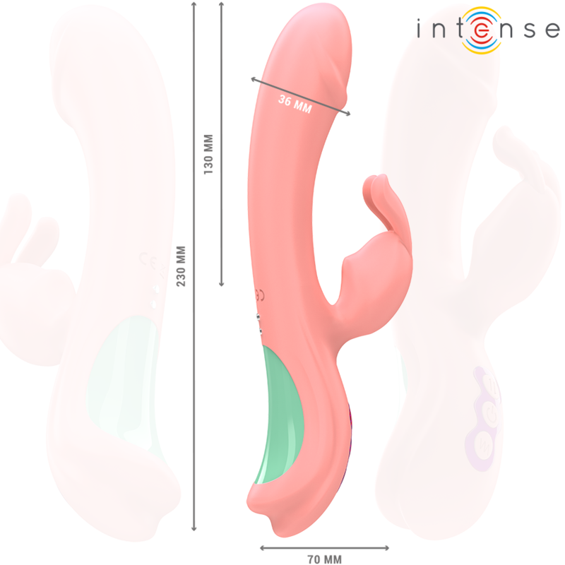 RACHEL Rabbit Vibrator med 5 vibrationslägen i rosa