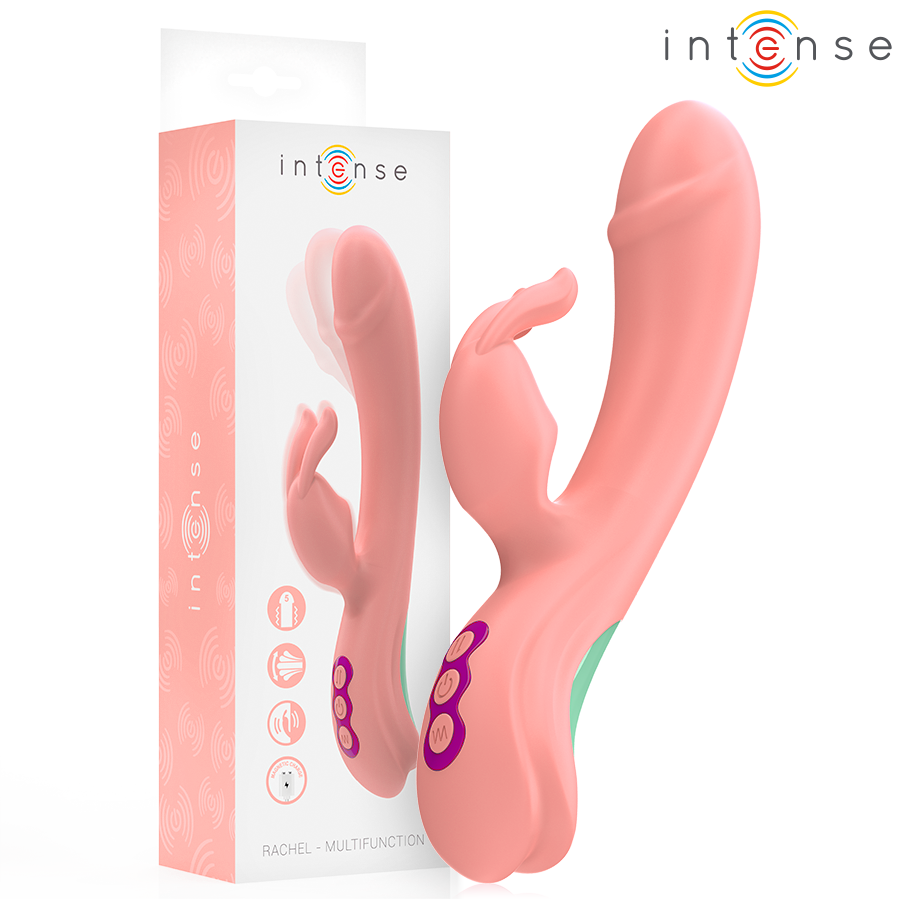 RACHEL Rabbit Vibrator med 5 vibrationslägen i rosa