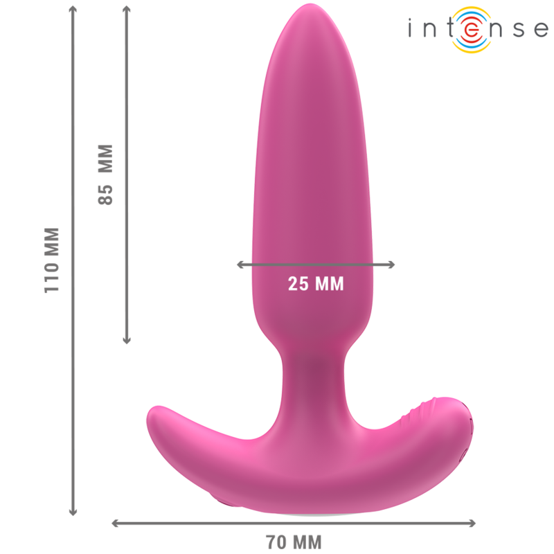 INTENSE ROSS analplugg i rosa med fjärrkontroll