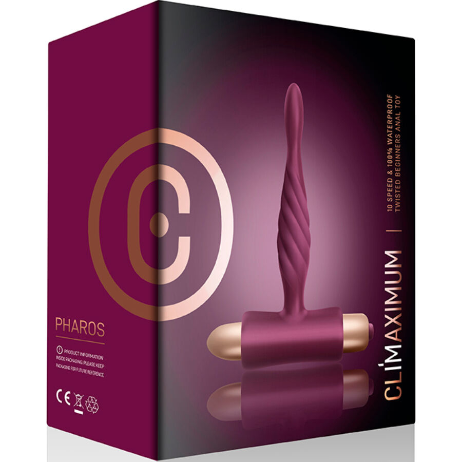 CLIMAXIMUM Pharos Beginner Anal Plug med 10 vibrationer