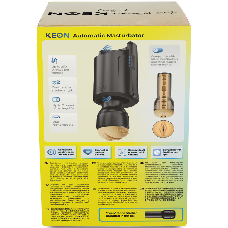 KIIROO Keon WiFi Combo med FeelVictoria masturbator
