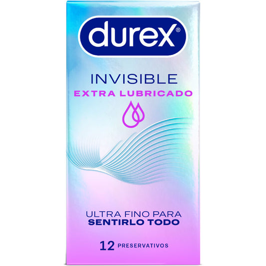 Durex extra lubrikanta osynliga kondomer 12 enheter
