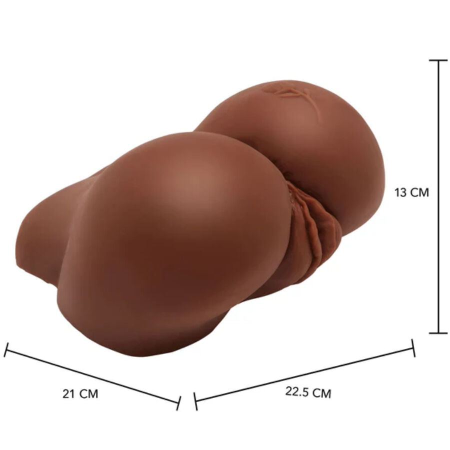 ACT Big Ass realistisk masturbator med brun vibrator