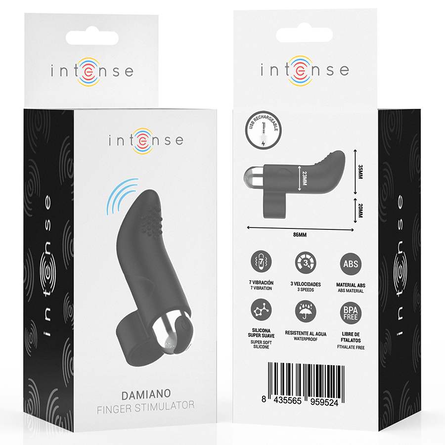 Damiano återladdningsbar fingerstimulator i elegant design