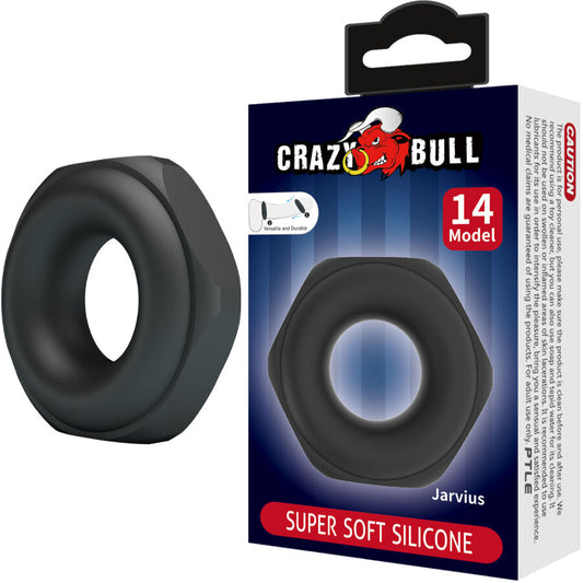 Crazy Bull Jarvius silikonring för män, modell 14