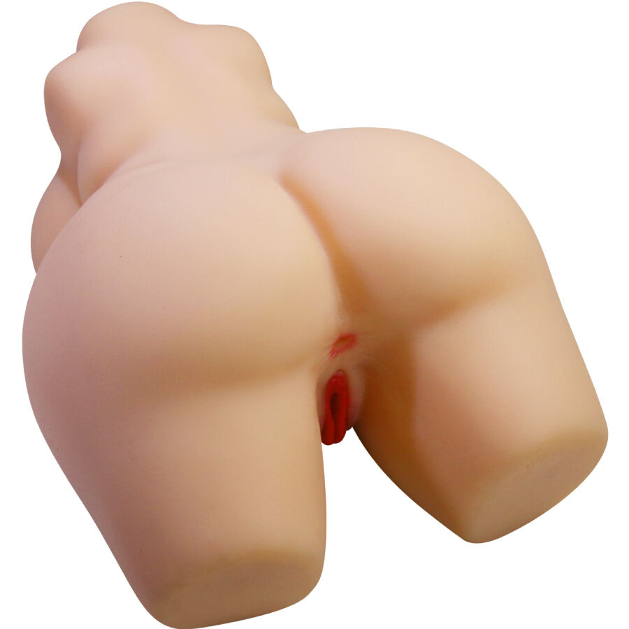 Realistisk kvinnlig torso med vagina och analöppning, 7,5 kg