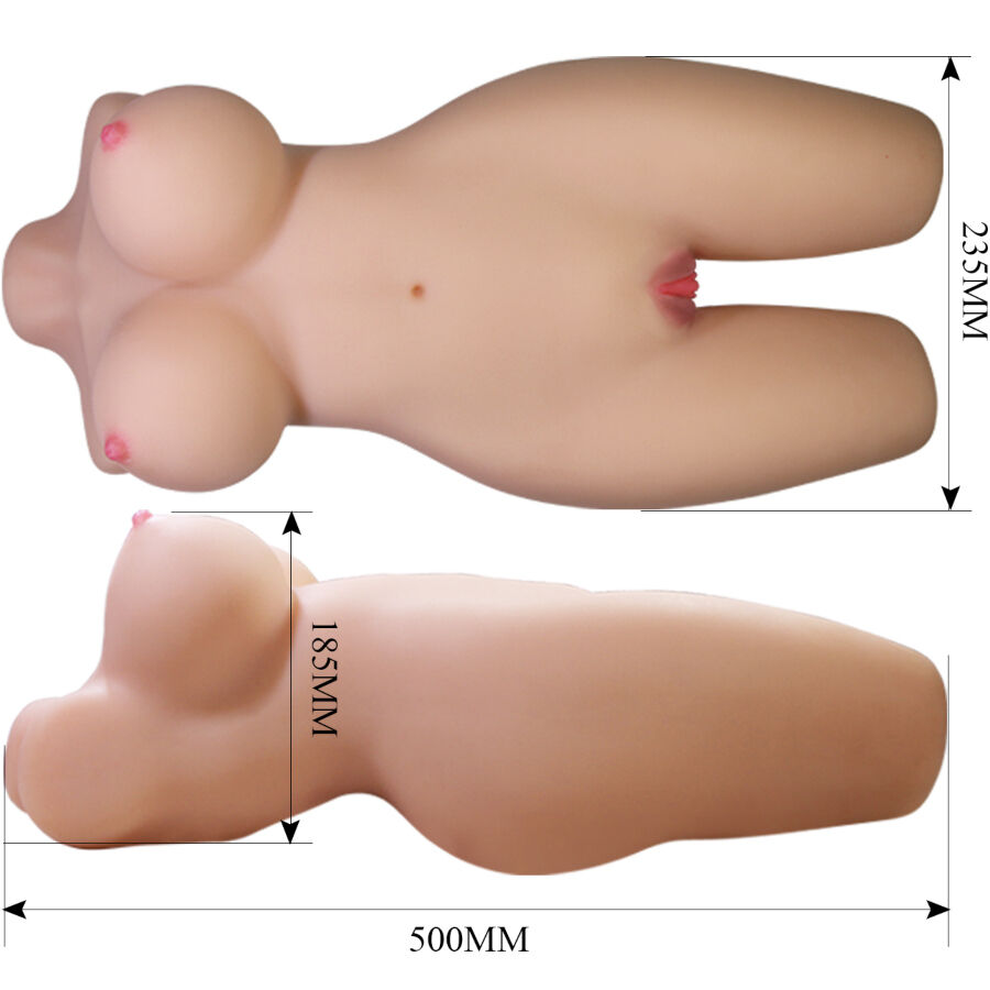 MIA realistisk kvinnlig torso med vaginal och anal öppning