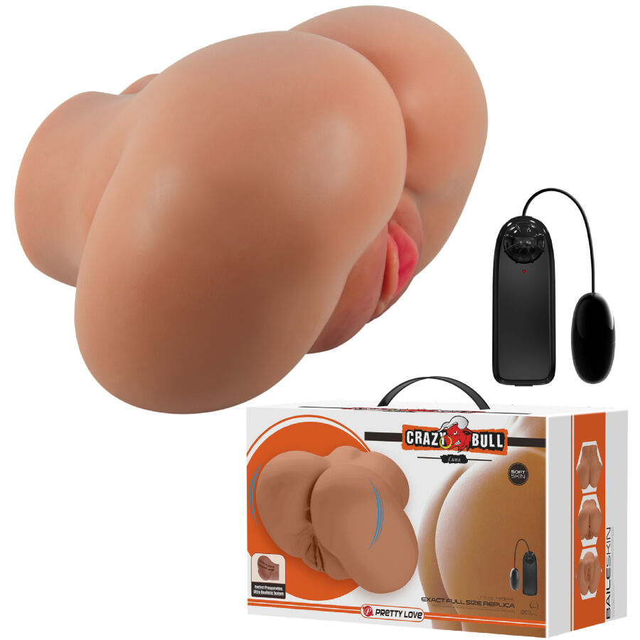 CRAZY BULL LUNA vibrator butt med realistisk vagina och anus