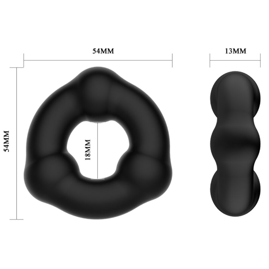 Silikonring med noduler för män