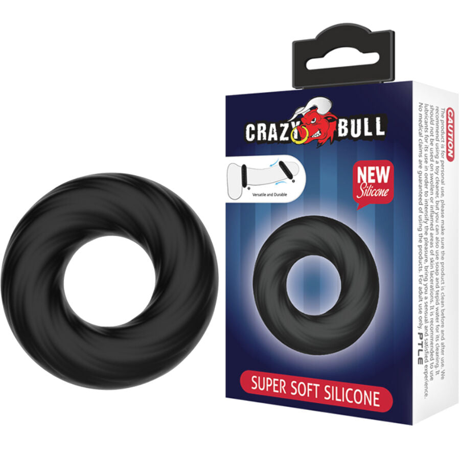 Crazy Bull Spiral Silicone Ring för män