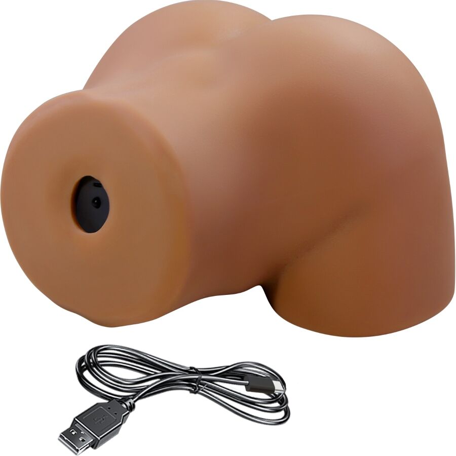 Geriann realistisk kvinnlig rumpvibrator med ljud och suktionsfunktion
