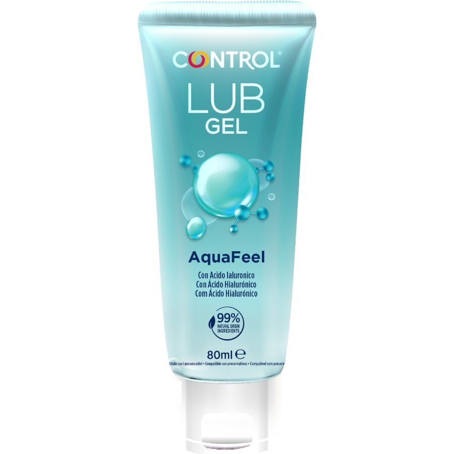 CONTROL AquaFeel glidmedel med hyaluronsyra 80 ml