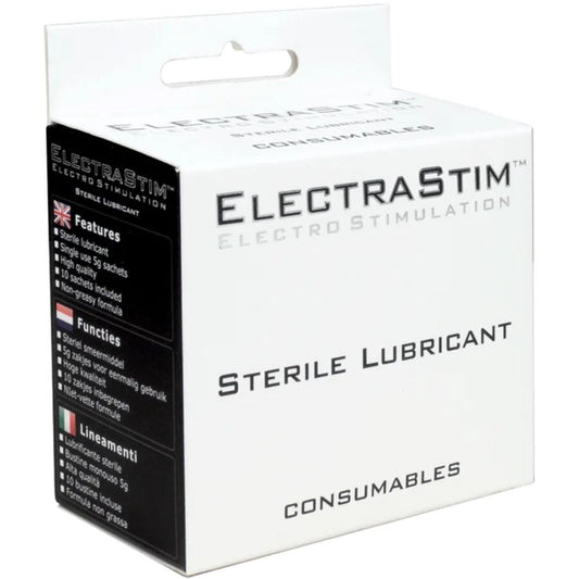 ELECTRASTIM sterilt glidmedel i förpackning med 10 enheter