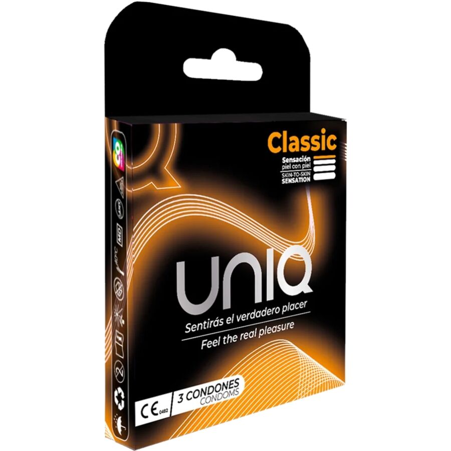 Uniq Classic latexfria kondomer 3 enheter