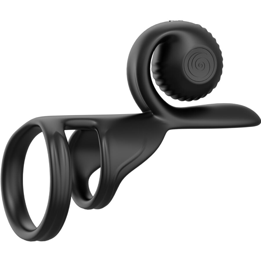 SNAIL VIBE JOVI COUPLES RING med fjärrkontroll i svart
