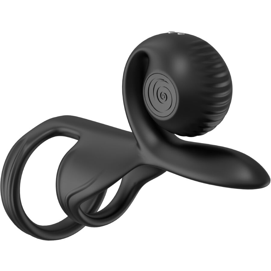 SNAIL VIBE JOVI COUPLES RING med fjärrkontroll i svart
