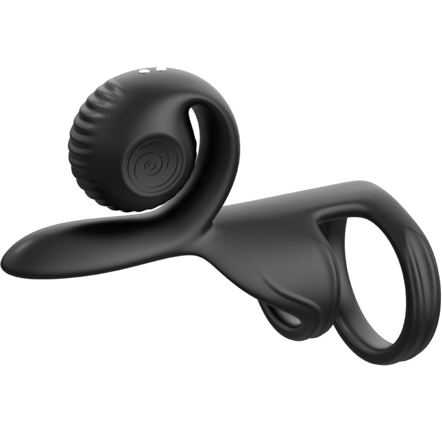 SNAIL VIBE JOVI COUPLES RING med fjärrkontroll i svart