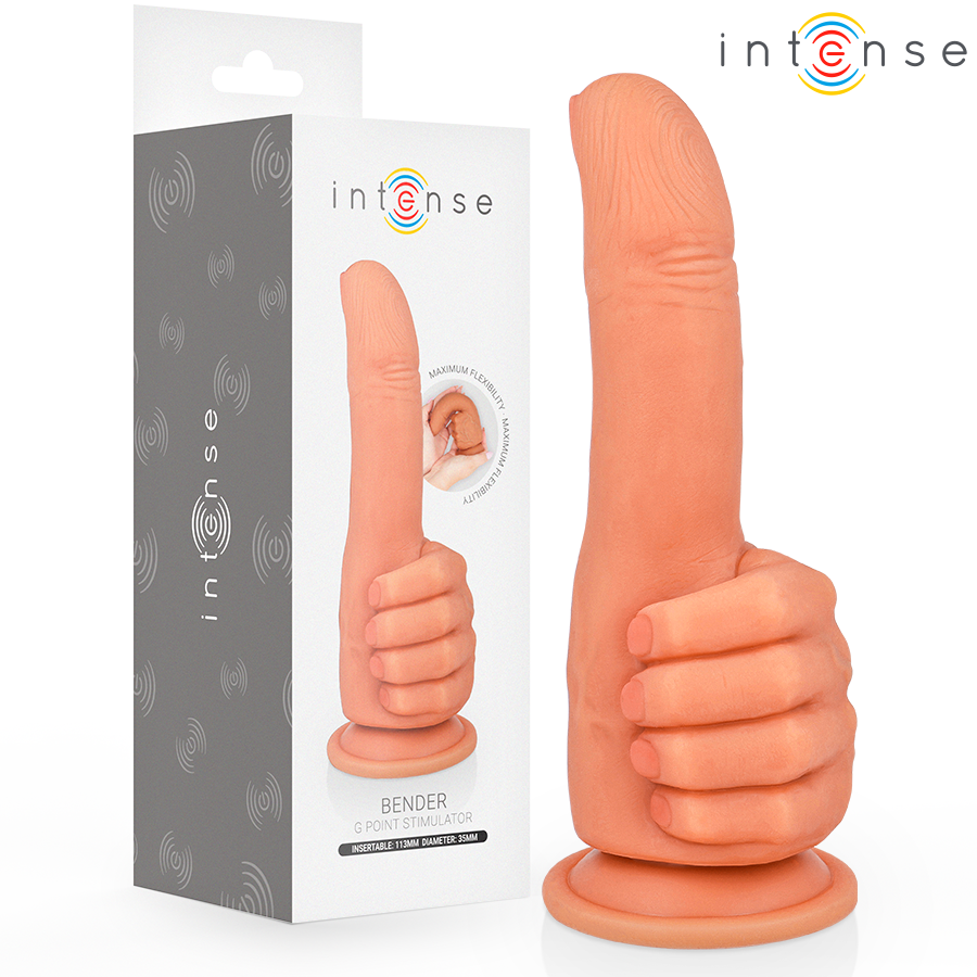 BENDER G-Spot stimulator från Intense, flexibel handformad design