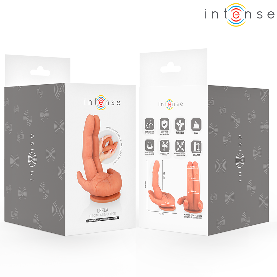 LEELA G-Spot stimulator från Intense, flexibel handform 12.6 cm