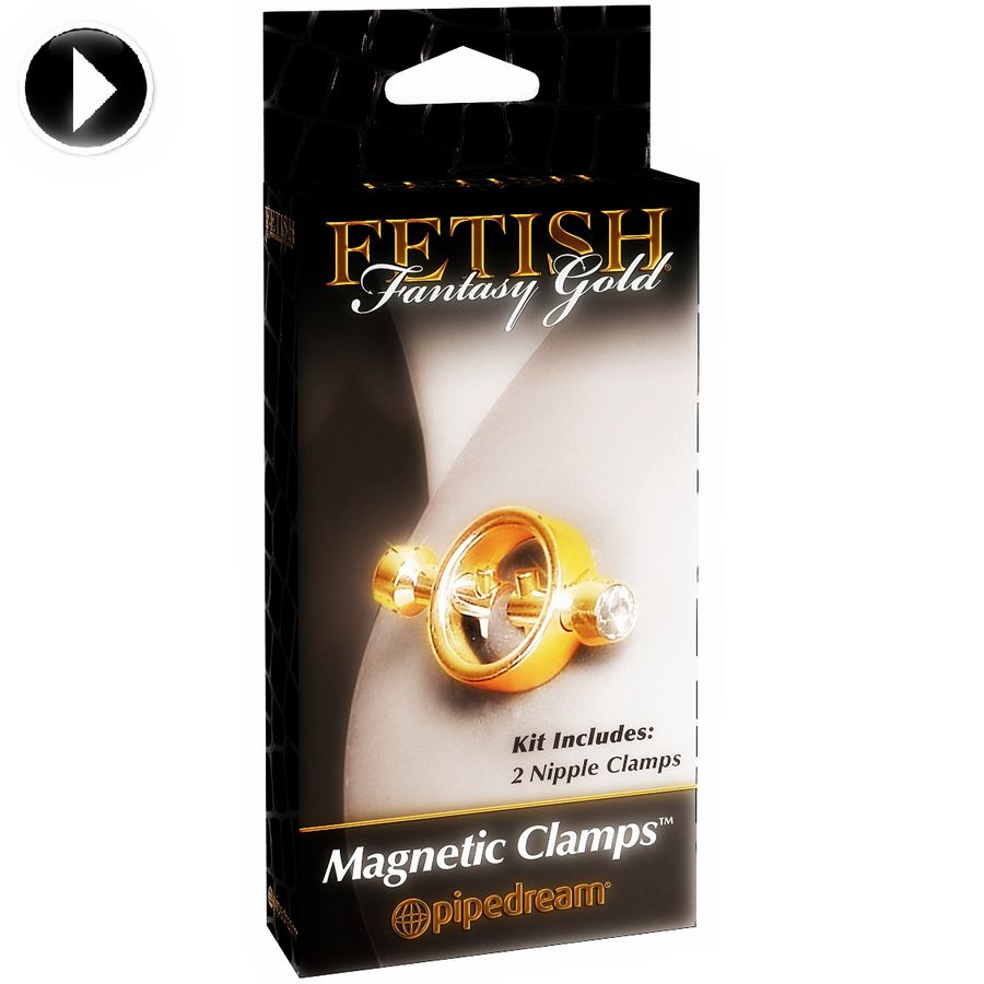 Fetish Fantasy Gold magnetiska bröstvårtsklämmor