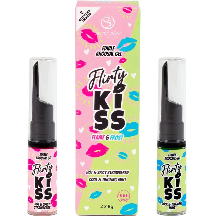 Flirty Kiss geler med jordgubb och mint för oralsex