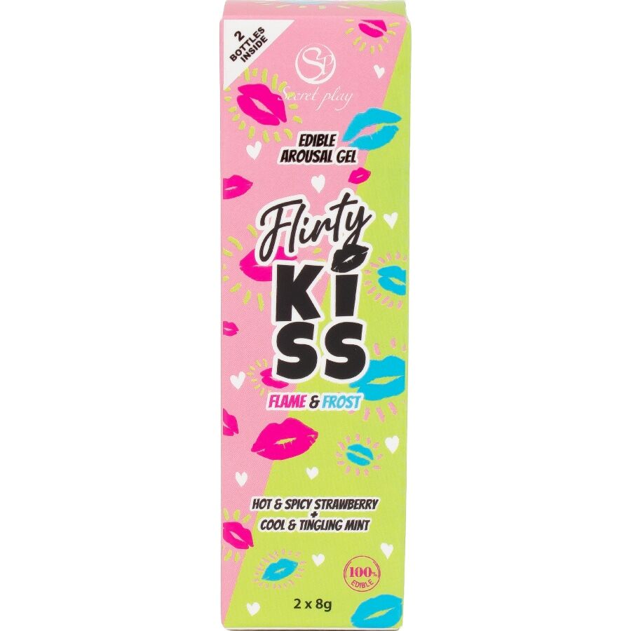 Flirty Kiss geler med jordgubb och mint för oralsex