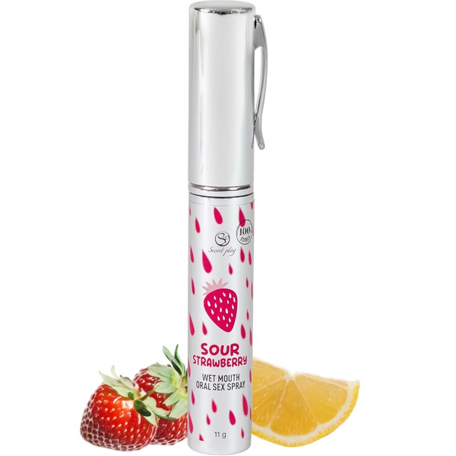 SECRETPLAY Sur Jordgubb Oralsex Spray 11 g