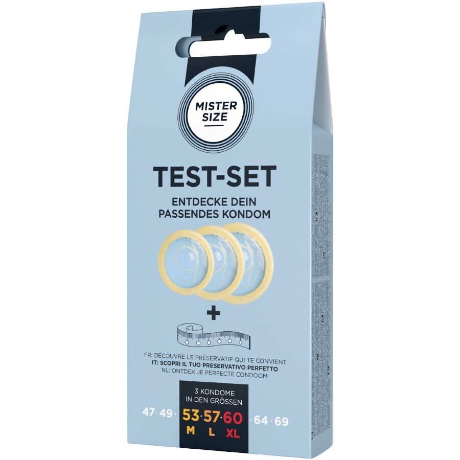 MISTER SIZE testset med kondomer och måttband