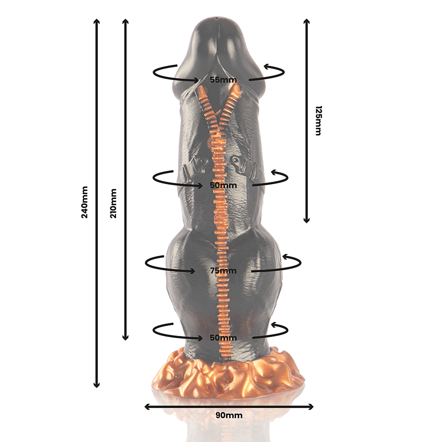 Silikon-dildo Deimos från EPIC CYBERSILICOCK