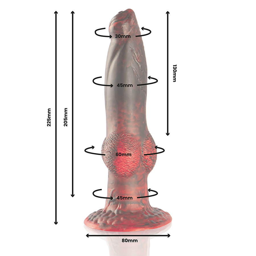 EPIC - PROMETHEUS DILDO TITAN I FLAMMAR MED FJÄRRKONTROLL