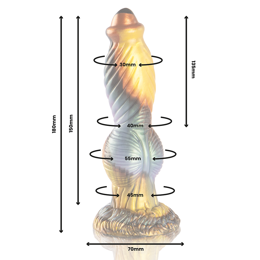 EPIC - PHOENIX DILDO ÅTERUPPSTÅNDET AV NJUTNING MED FJÄRRKONTROLL