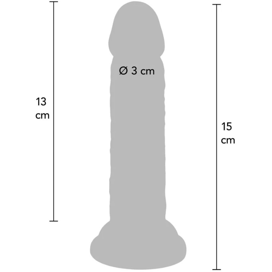 Get Real Deluxe realistisk penis 15 cm
