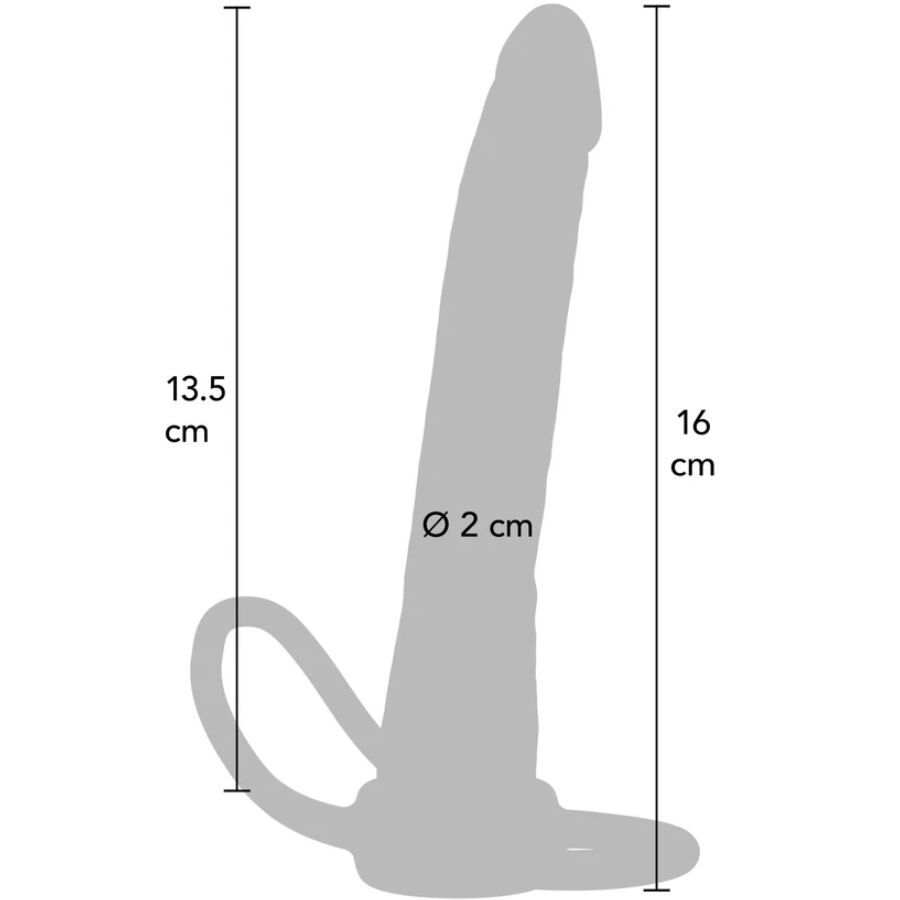 Get Real TOYJOY Double Trouble silikon anal penetrator 16 cm